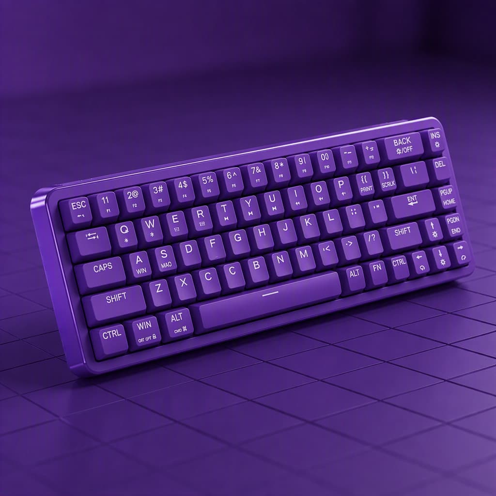 2026 Novo produto Roxo Verde Eixo Teclado mecânico para jogos Fosco Translúcido Keycap Full Color Backlight Teclado de c