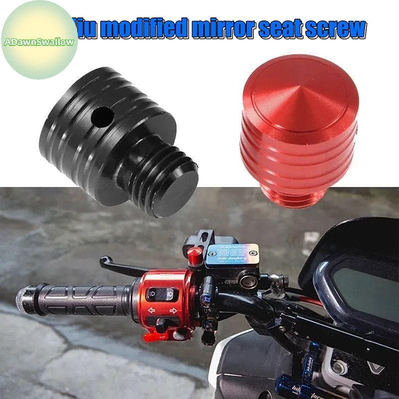 ADS 2 Pçs Motocicleta Anti-Ferrugem CNC Alumínio M10 Espelho Retrovisor Buraco Plugues Parafusos Titular Moto Acessórios