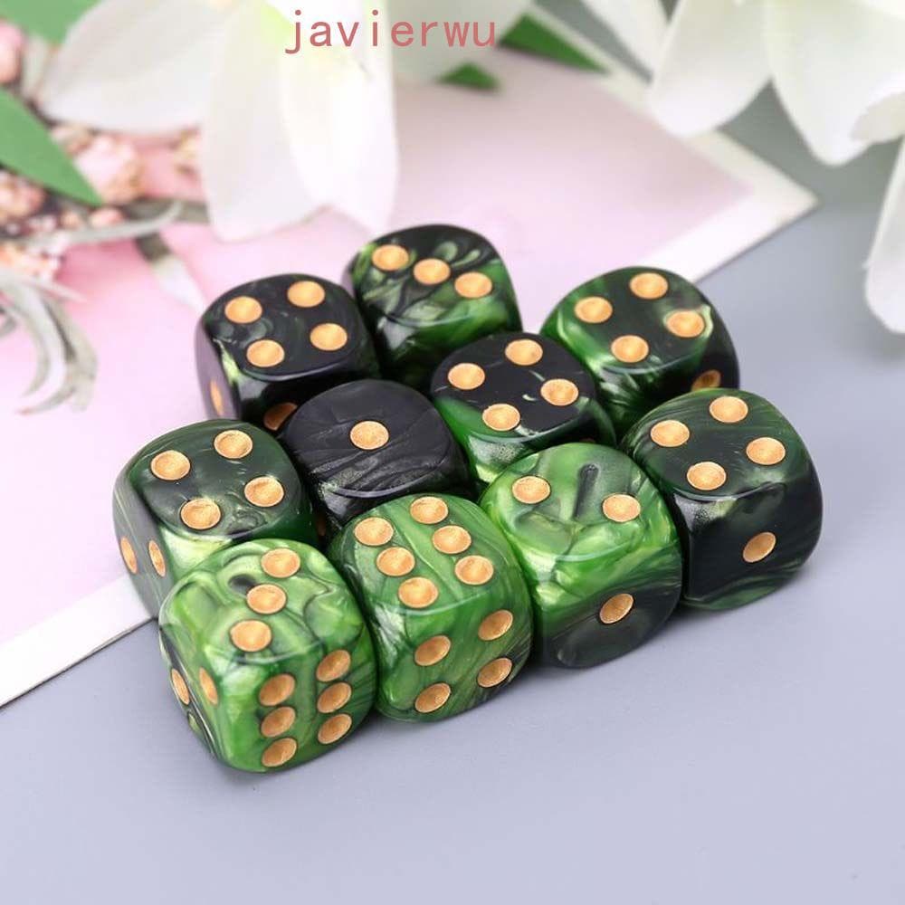 AJAVIERWU Dados De 6 Lados Duráveis Para Festa Em Família , Jogo De Mesa , Entretenimento , Jogos De Tabuleiro , Ponto Q