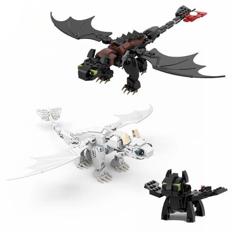 42741 Como Treinar Seu Dragão Desdentado MOC-23064 Blocos de Montar Lego Brinquedos para Crianças Presente 232 Peças 328