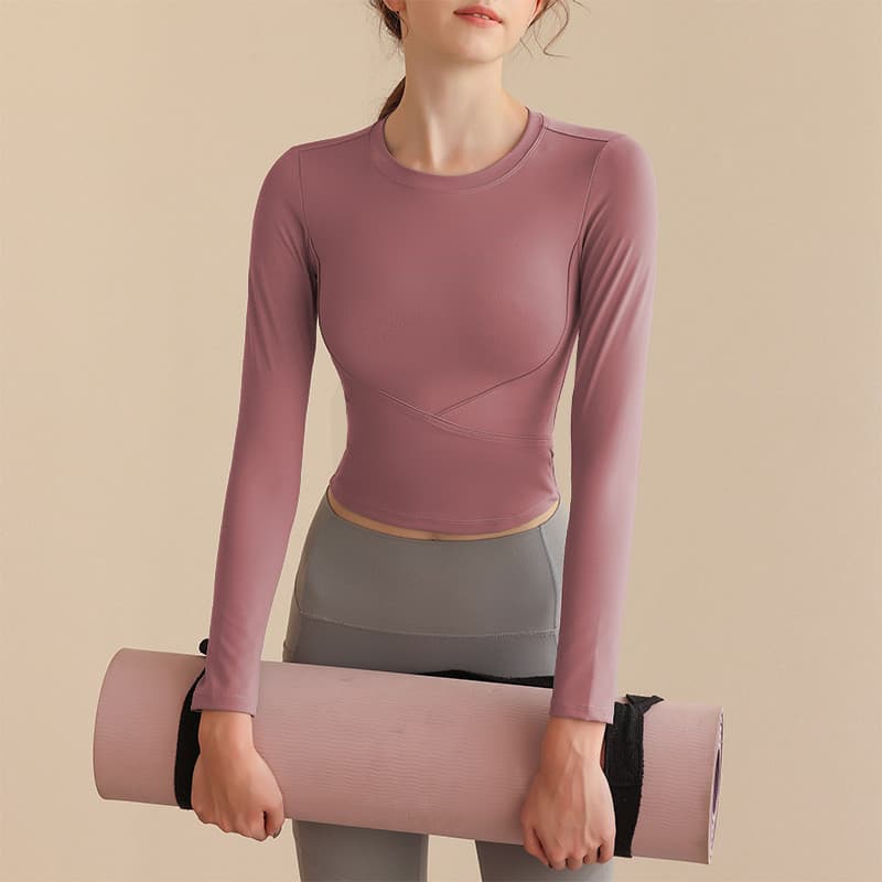 Roupas de Yoga topo feminino outono inverno High-End roupas de Fitness fino-ajuste mais magro olhar esportes Pilates 202