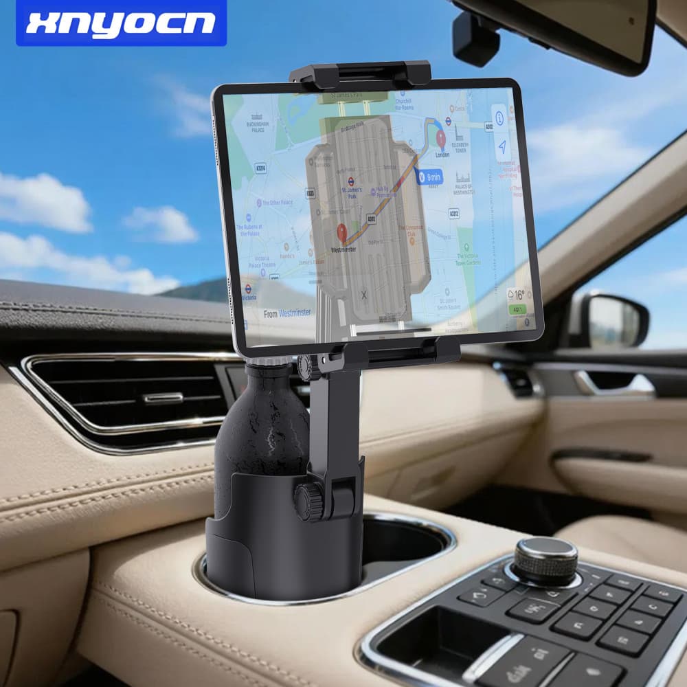 Suporte Para Copos Carro Telefone E Tablet De Braço Longo , Instalação Rápida 360 ° Telescópico Giratório Carregado Com 