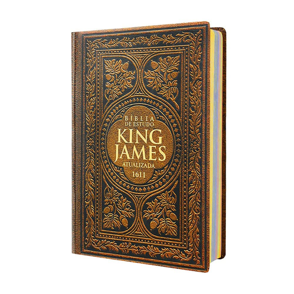 Bíblia Sagrada De Estudo King James 1611 - Vintage - Capa Dura - 30x20cm