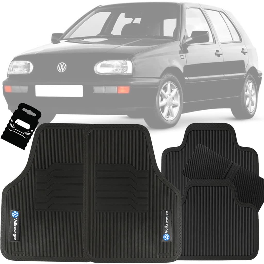 Tapete Automotivo Universal Borracha Golf 1992 1993 1994 1995 1996 1997 1998