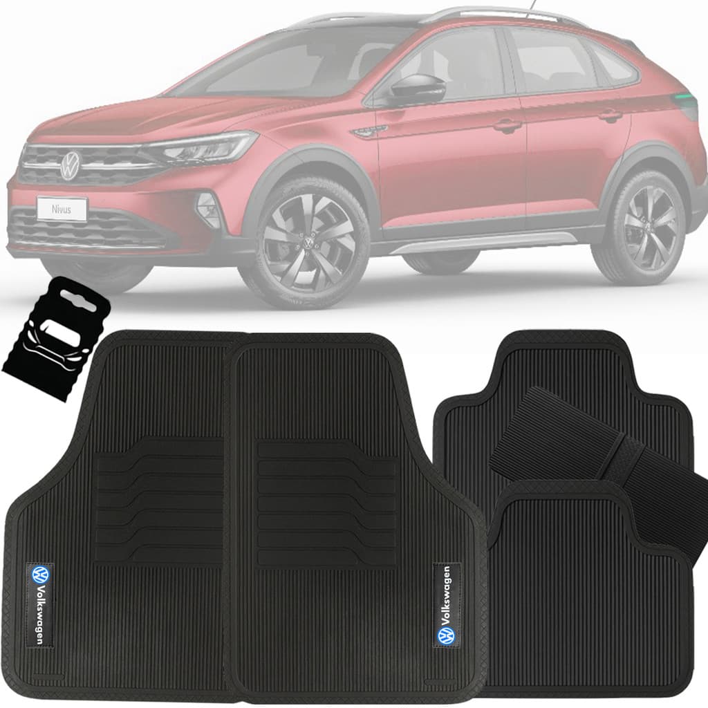 Tapete Automotivo Universal Borracha Nivus 2021 2022 2023 2024 2025 2026