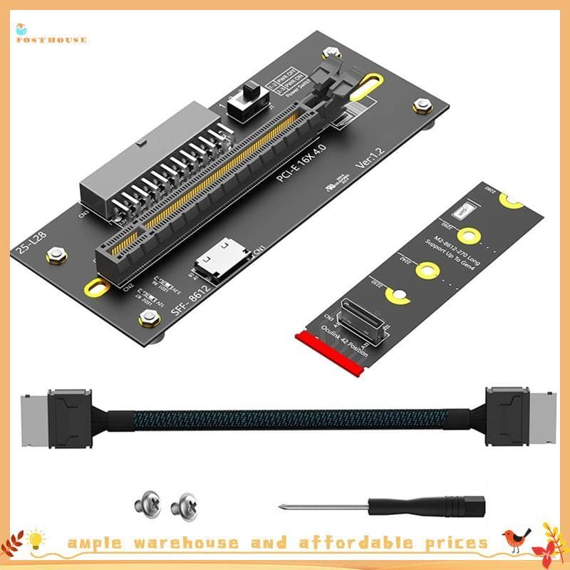 Placa Adaptadora De Gráfica Externa Para PCIE 4.0 X16 Riser Cable