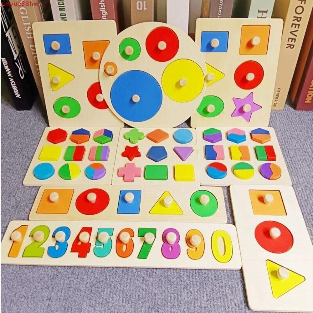 JUNYUE 3D Placa Geométrica Jogo De Quebra-Cabeça Habilidade Prática Cabeças Brinquedo Educativo Cognição Brinquedos Bebê