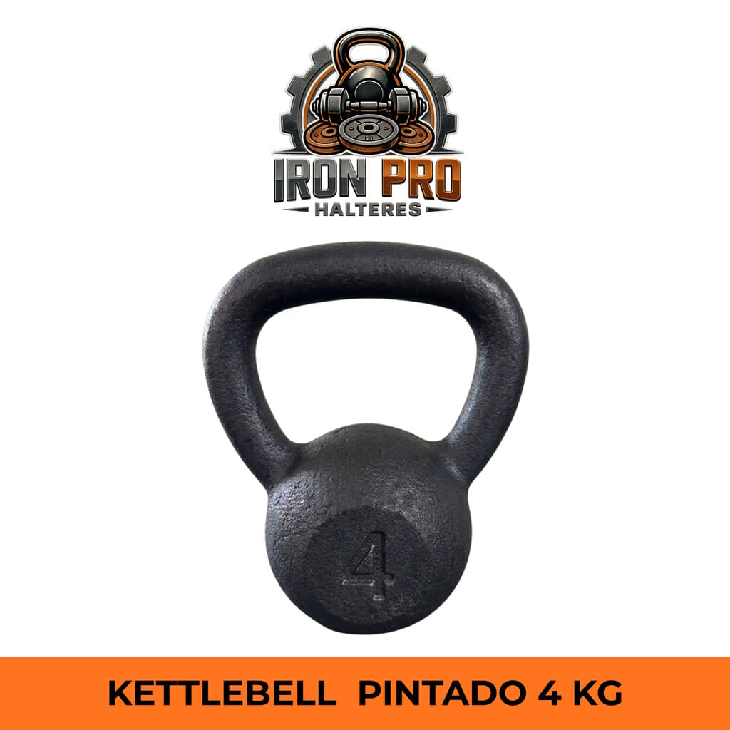 Kettlebell Pintado 4 kg CrossFit Treino Funcional Musculação Academia Fitness Fisioterapia Exercício Peso Livre kit peso
