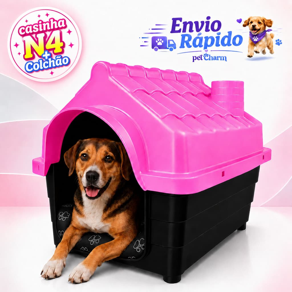 Casa Casinha Para Cachorro N4 Com ou Sem Colchão Confortável Casa Para Cães