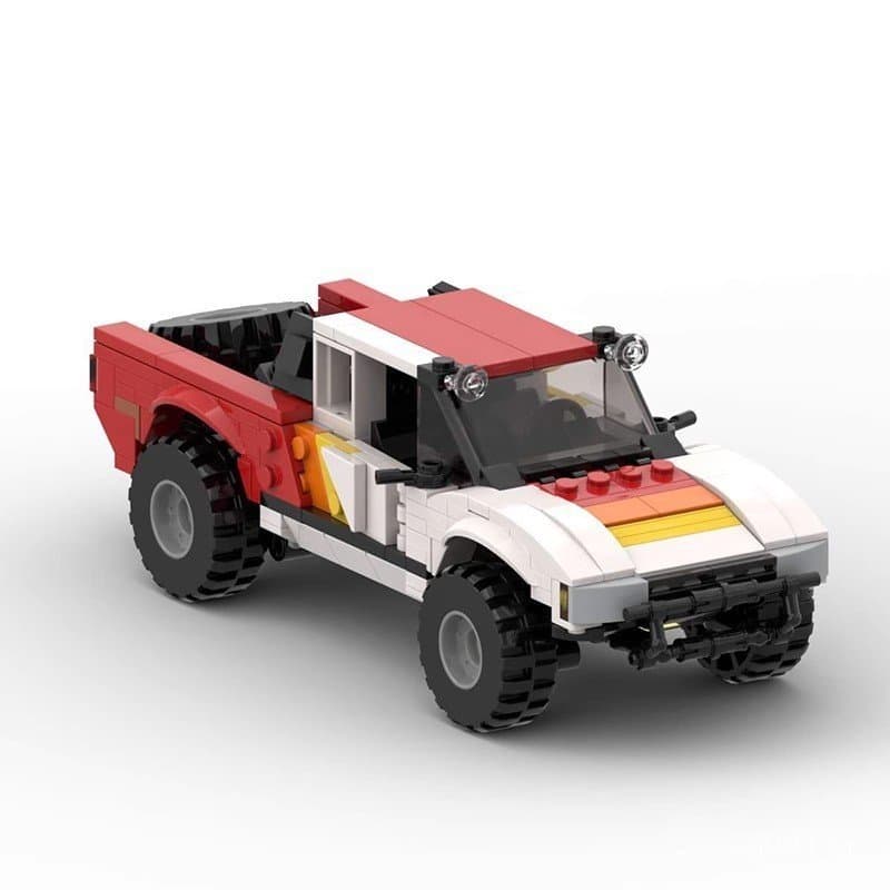 Blocos de montar MOC compatíveis com LEGO 93960 Toyota T100, modelo de caminhão de pequenas peças para montagem DIY, pre