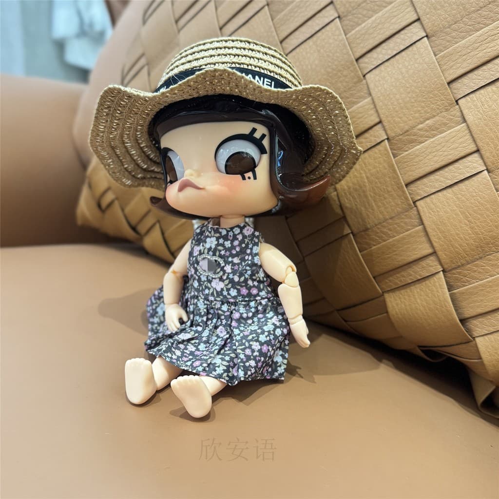 Boneca Molly articulada, roupa para boneca 1/8, gatinha branca Jasmine, conjunto BJD 20cm, roupas e acessórios para troc