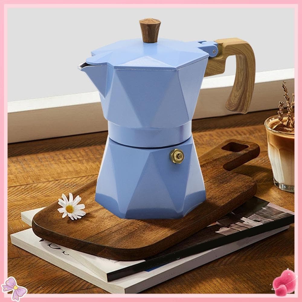 Cafeteira Italiana , Com Fogão De Válvula Dupla De Alumínio , Design Durável , 2 Xícaras De Café Expresso , Casa