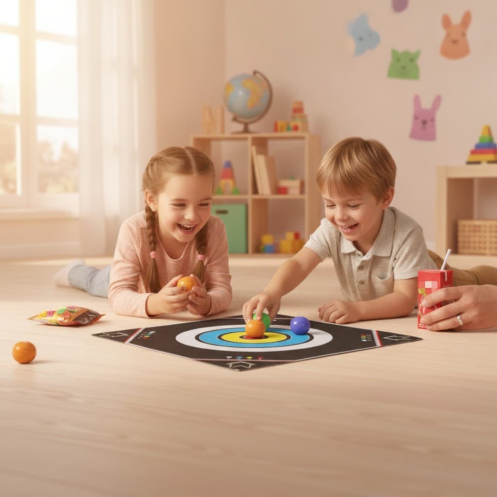 Jogo De Tabuleiro Cintilante Com Bolas De Pano De Ritmo Rápido Mini Fácil De Aprender Para Famílias , Festas , Jogos Int