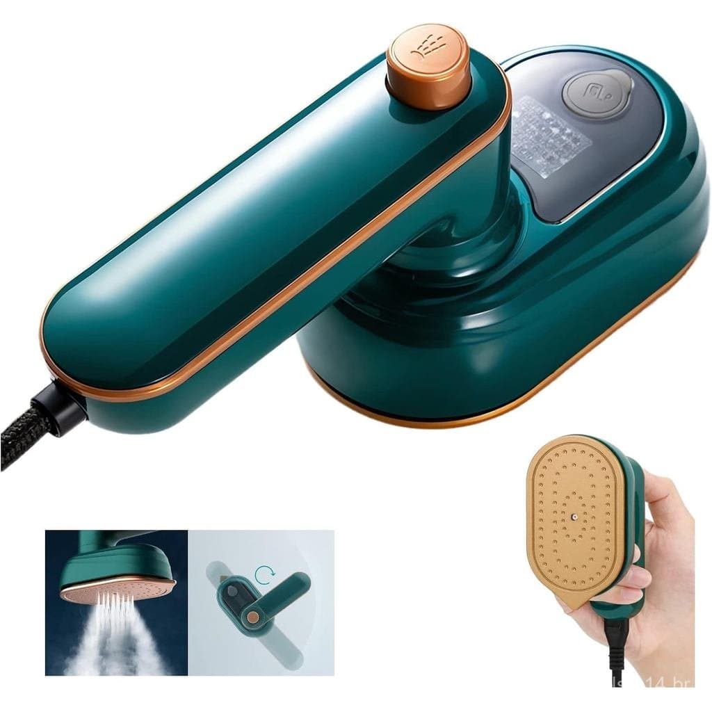 Green Machine 2023 Ferro a Vapor Pequeno para Viagem, Novo Modelo de Ferro e Mini Ferro a Vapor Portátil, Vaporizador de