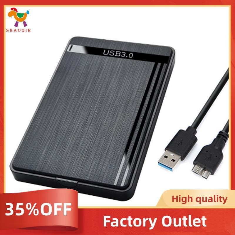 Gabinete De Disco Rígido Móvel SATA Para USB3.0 HDD De 2.5 Polegadas Externo Caixa De Armazenamento SSD Com Cabo USB3.0