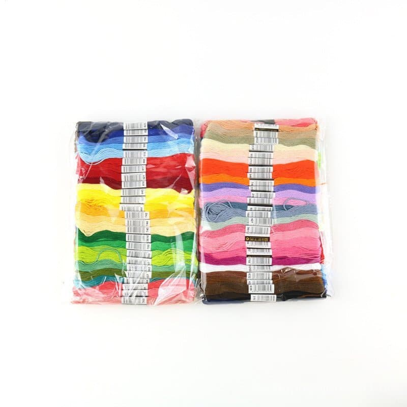 Linha colorida para ponto cruz, linha de bordar de 100 cores, linha de bordar, conjunto de ferramentas de bordado DIY 7.