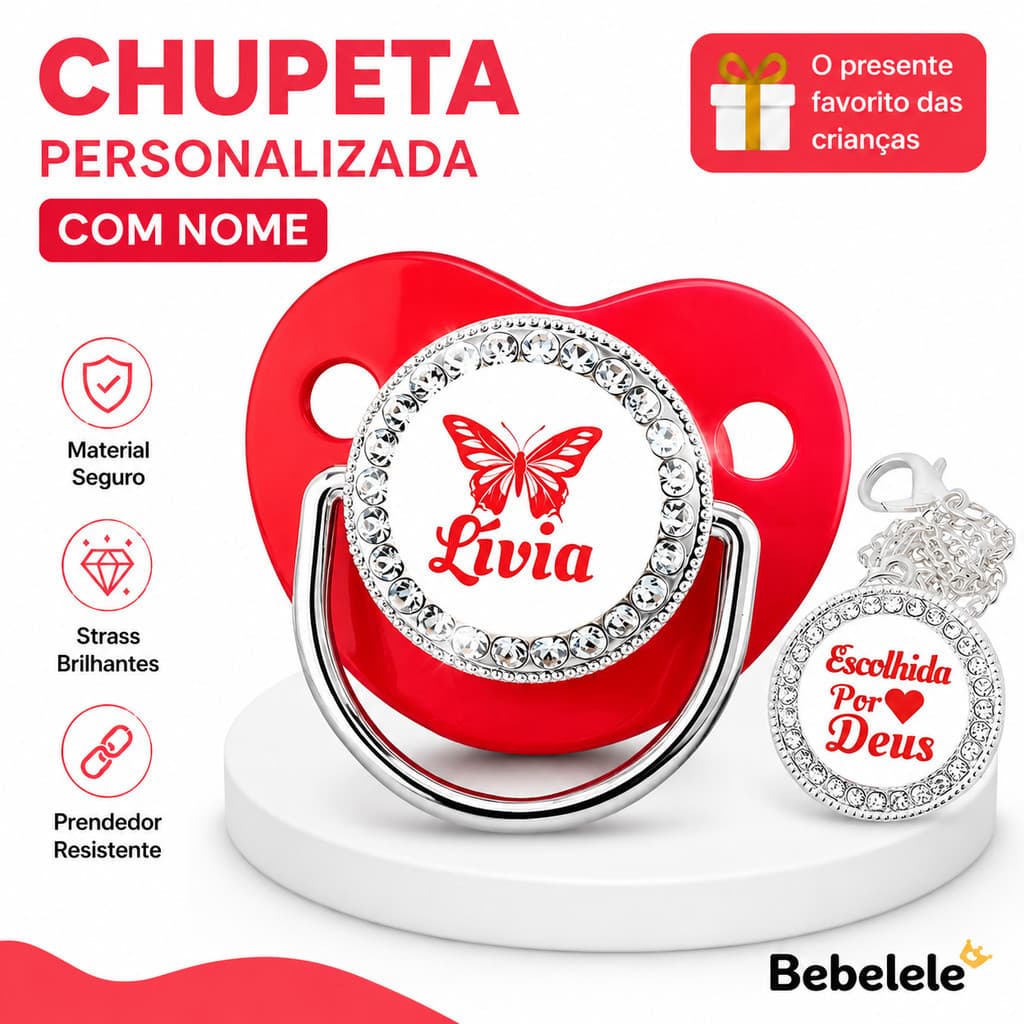 Chupeta ortodôntica para bebê, personalizada com o nome do bebê, chupeta de silicone sem BPA &TNYE AKGL