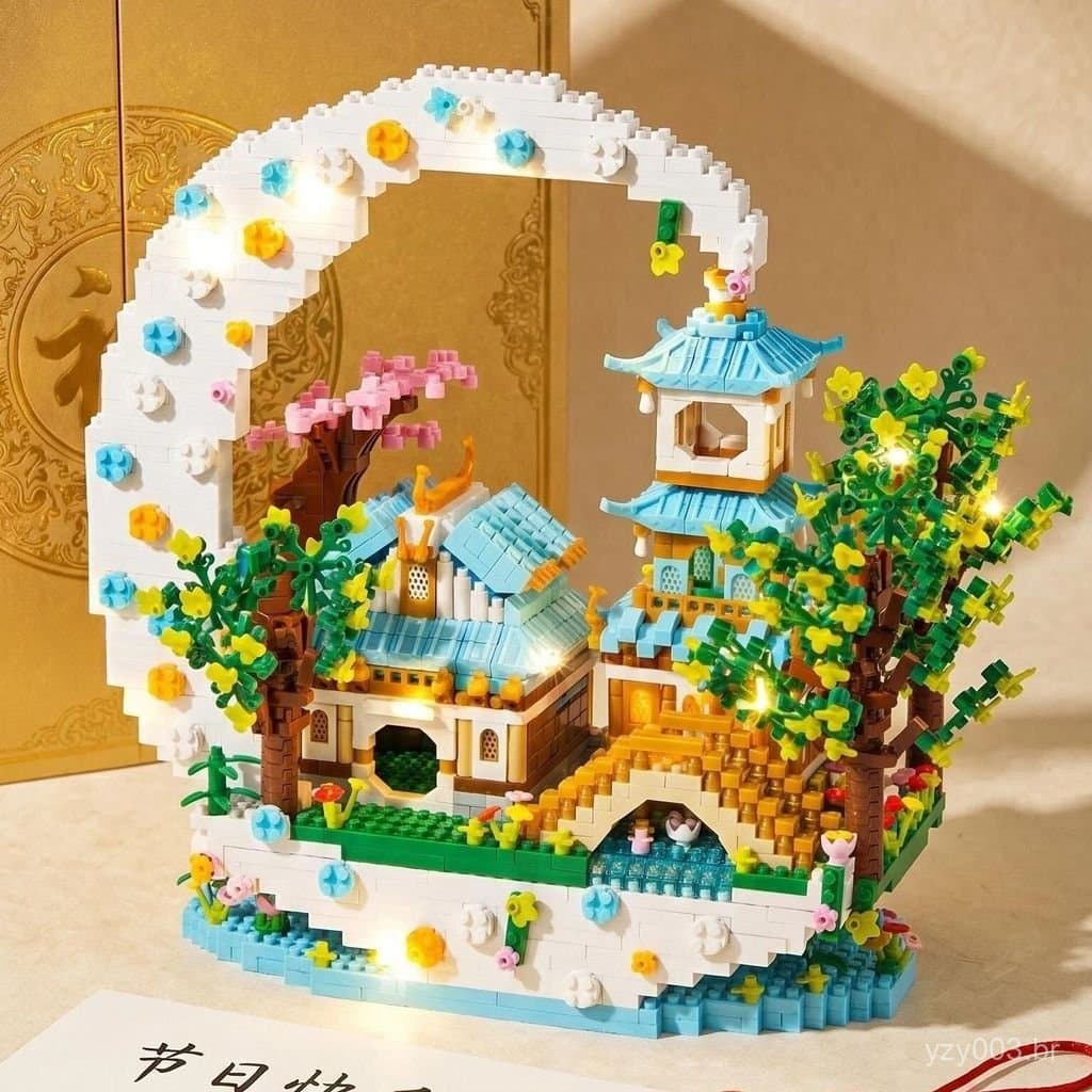 Compatível com blocos de montar Lego do palácio Guanghan, versão para adultos, modelo de brinquedo enorme de alta dificu