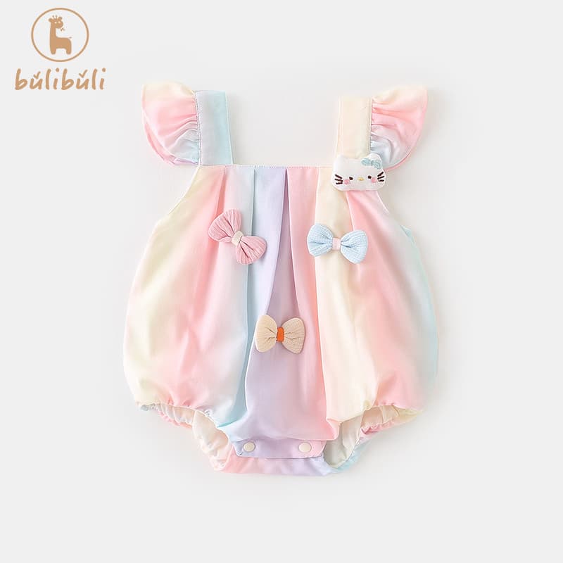 Bebê roupas de bebê roupas de verão bebê menina estilingue roupas verão fino princesa estilo ocidental mês cheio cem dia