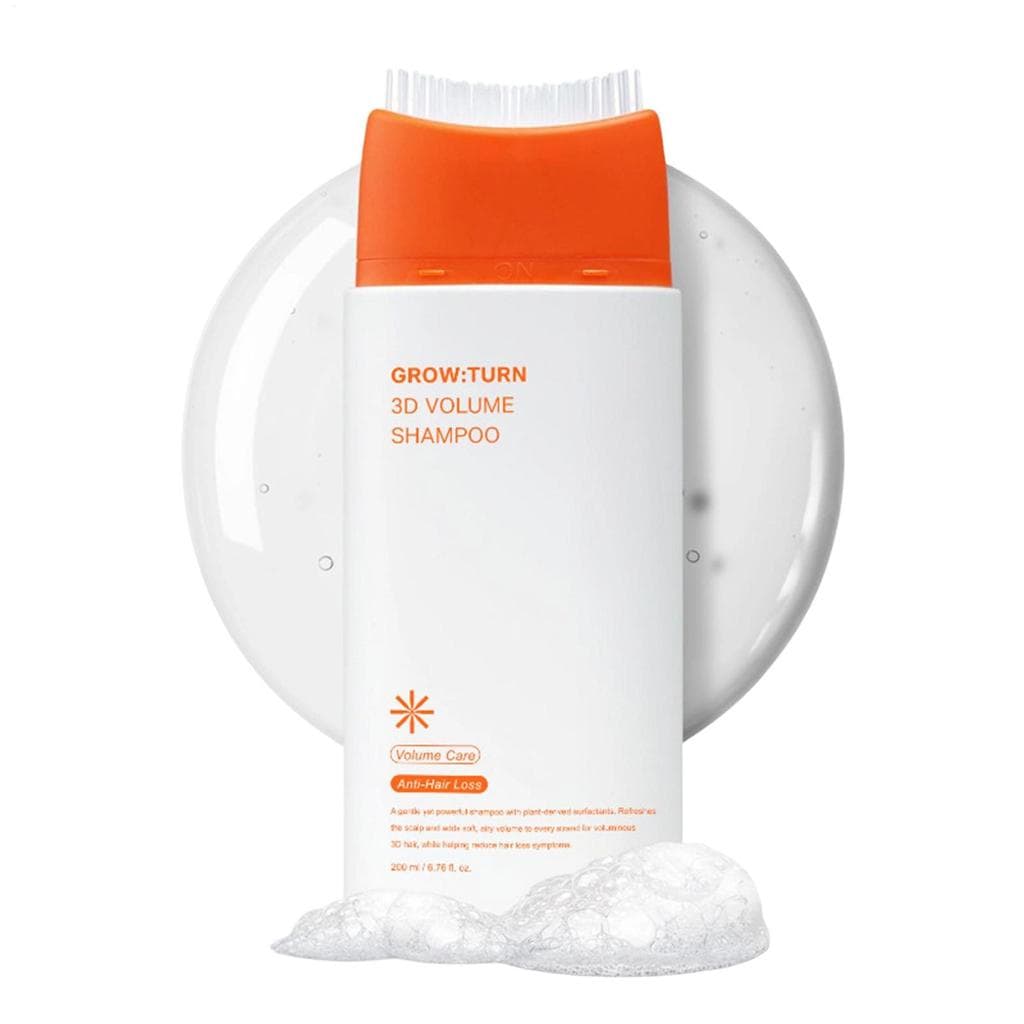 Grow Turn 3D Volume Shampoo Hidratante Suave Fortalecedor Limpeza Calmante hontinvn