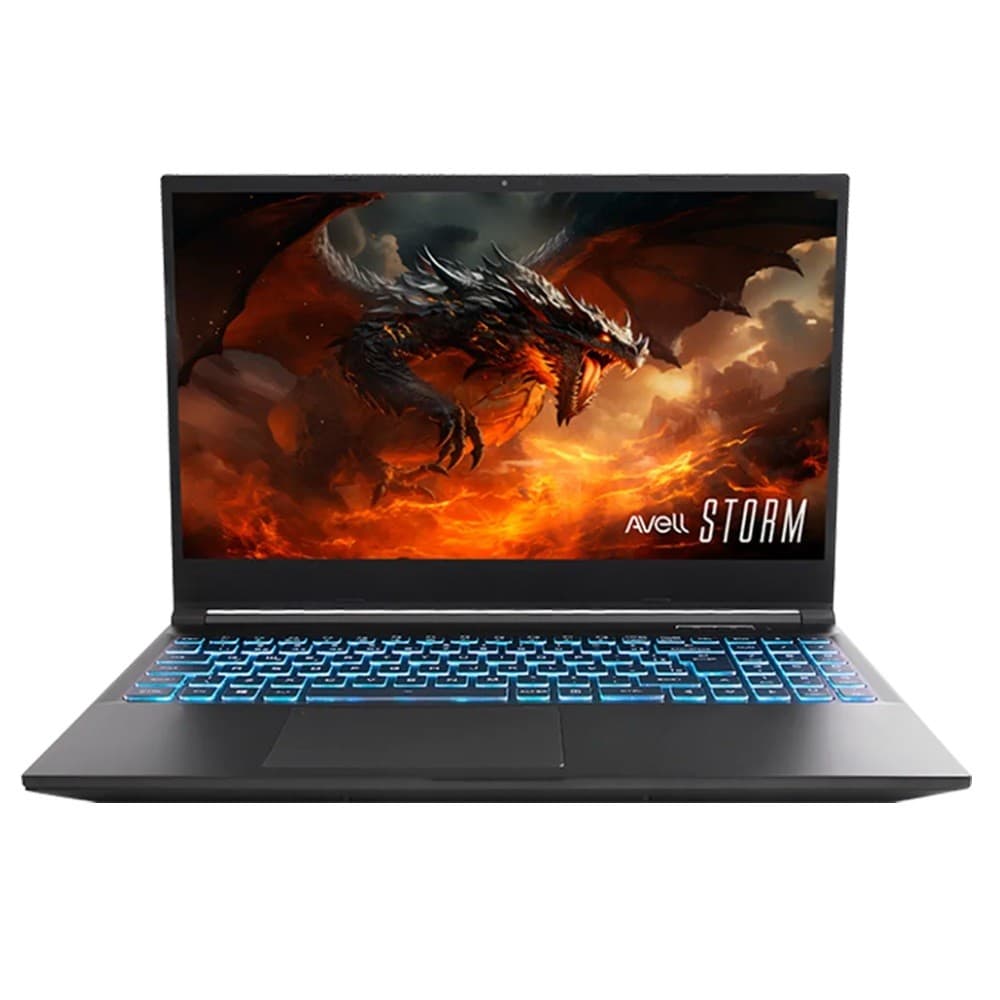 Notebook Gamer Avell Storm 305 i5-13420H 8GB DDR4 SSD 256GB NVME RTX 3050 Tela 15.6" Full HD
