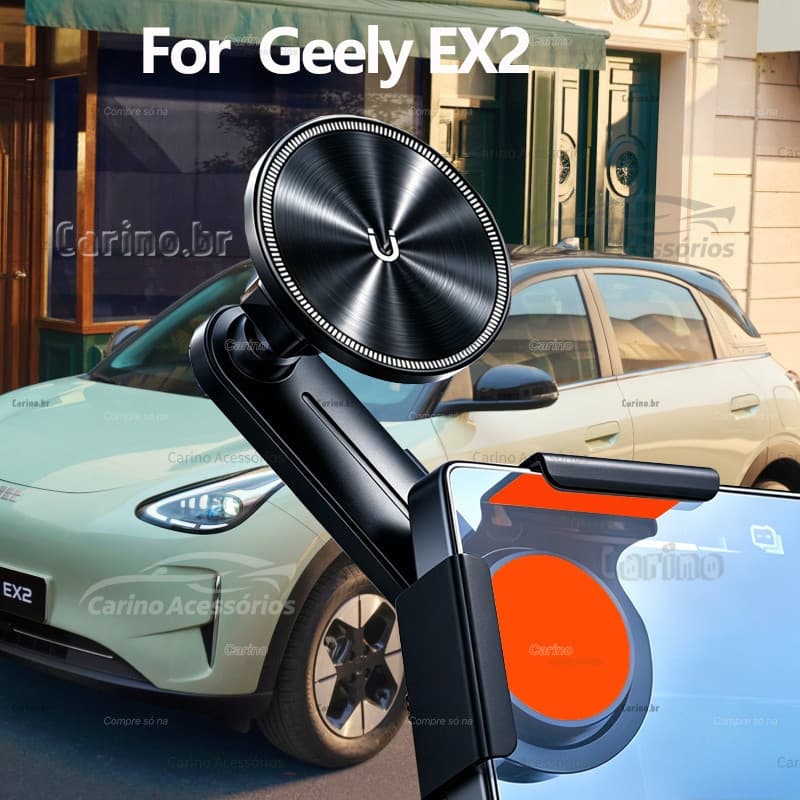 Suporte Magnético para Telefone de Carro com Navegação em Tela Flutuante para Console Central Geely EX2 99QD