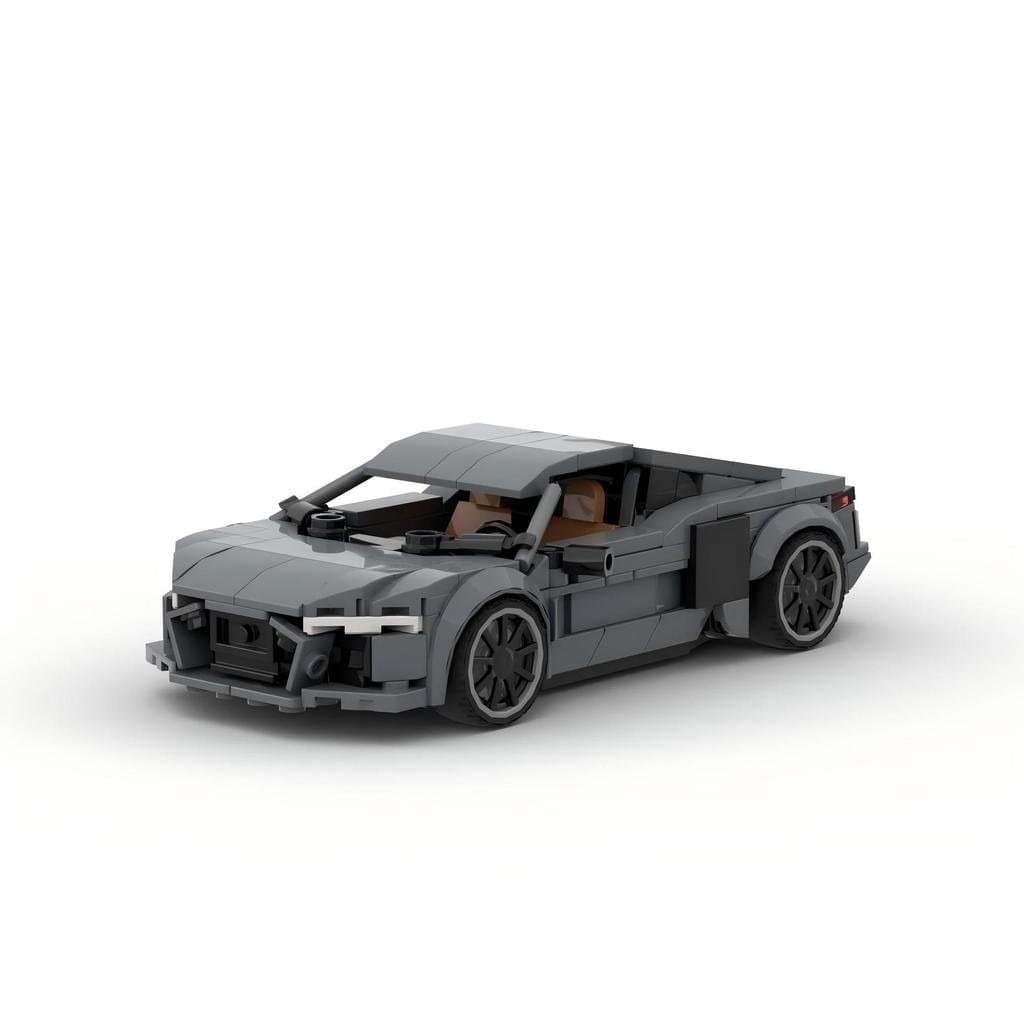 Modelo de carro esportivo Audi R8 MOC-187141 compatível com blocos de montar Lego, brinquedo para presente.