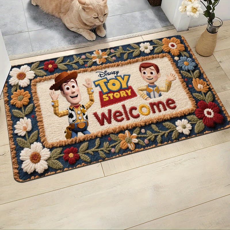 [Novo produto] Tapete de decoração Mickey para sala de estar, entrada, banheiro, tapete antiderrapante, resistente a esf