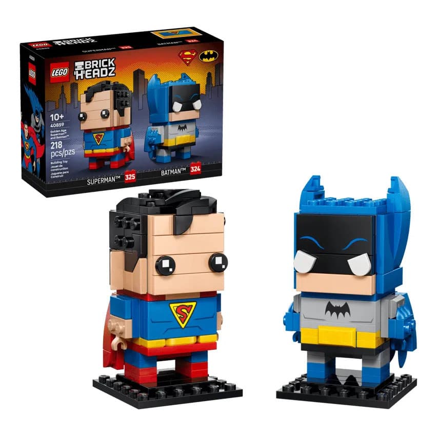 LEGO 40859 Batman e Superman Era de Ouro Figuras para Montar 218 Peças