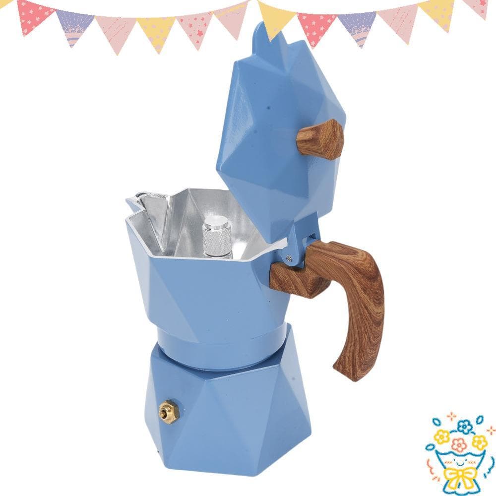 Cafeteira Com Fogão , Italiana Válvula Dupla E Design , Máquina De Café Expresso De Alumínio 2 Xícaras