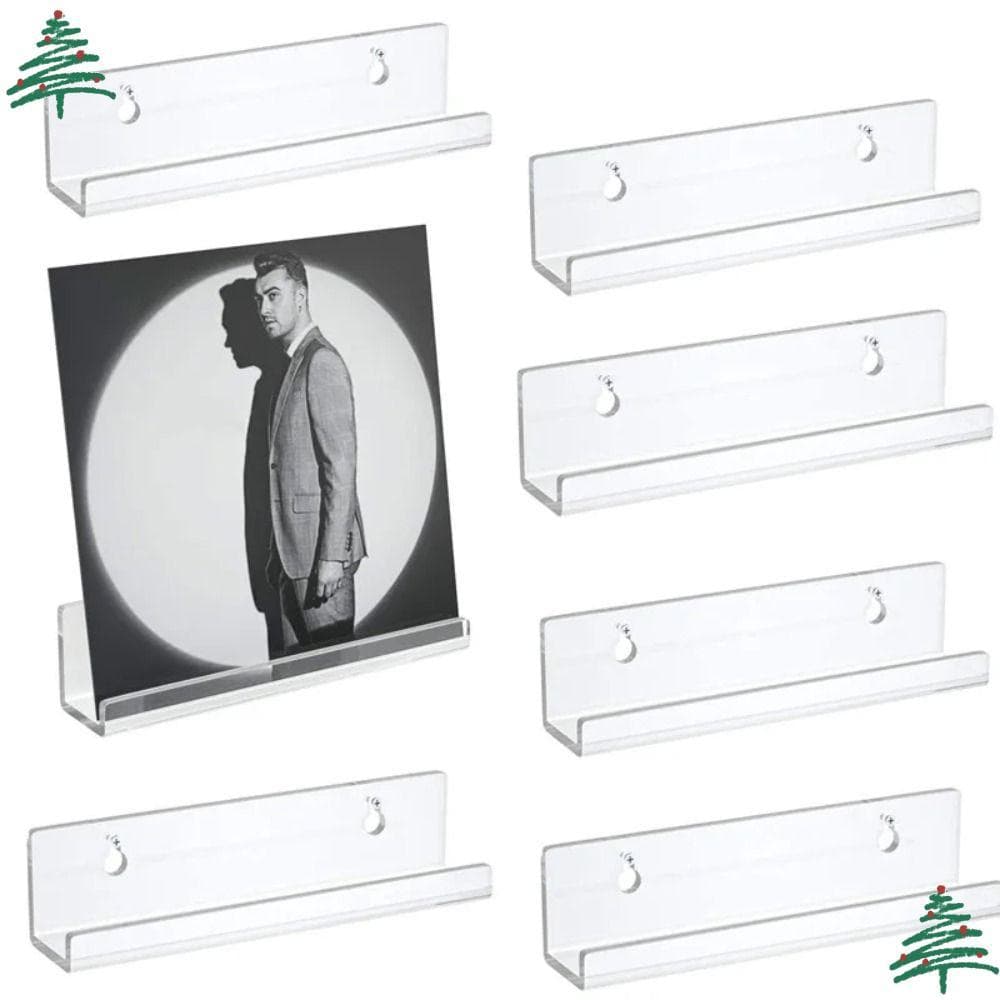 Prateleira De CD , Suporte De Exibição De Registro Montado Na Parede De 4/7/12 Polegadas Criativo Para Discos De Vinil A