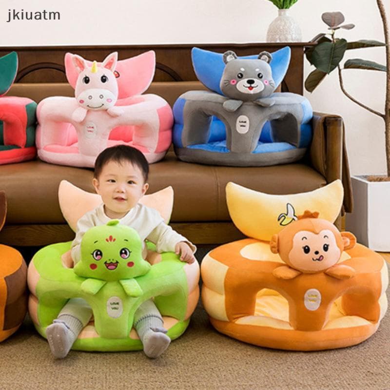 [jkiuatm] 1 Peça Capa De Sofá Para Cadeira De Alimentação De Bebê Infantil De Pelúcia De Animal Fofo Macio E Confortável