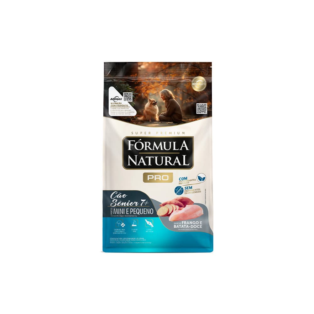 FORMULA NATURAL PRO CAES IDOSOS SENIOR MIN E PEQUENOS 2,5KG