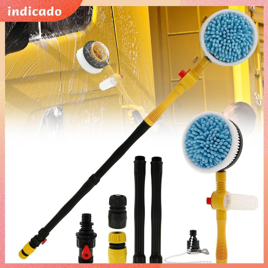 Escova Rotativa Automática Para Lavagem De Carro Kit Multifuncional De Limpeza De Espuma Com 360 ° Cabeça Giratória SHOP