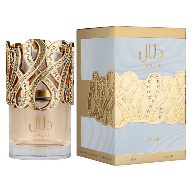 Perfume Árabe Floral Importado Dalal Lattafa Feminino Black Intense 100ml Longa Duração Fragrância Oriental