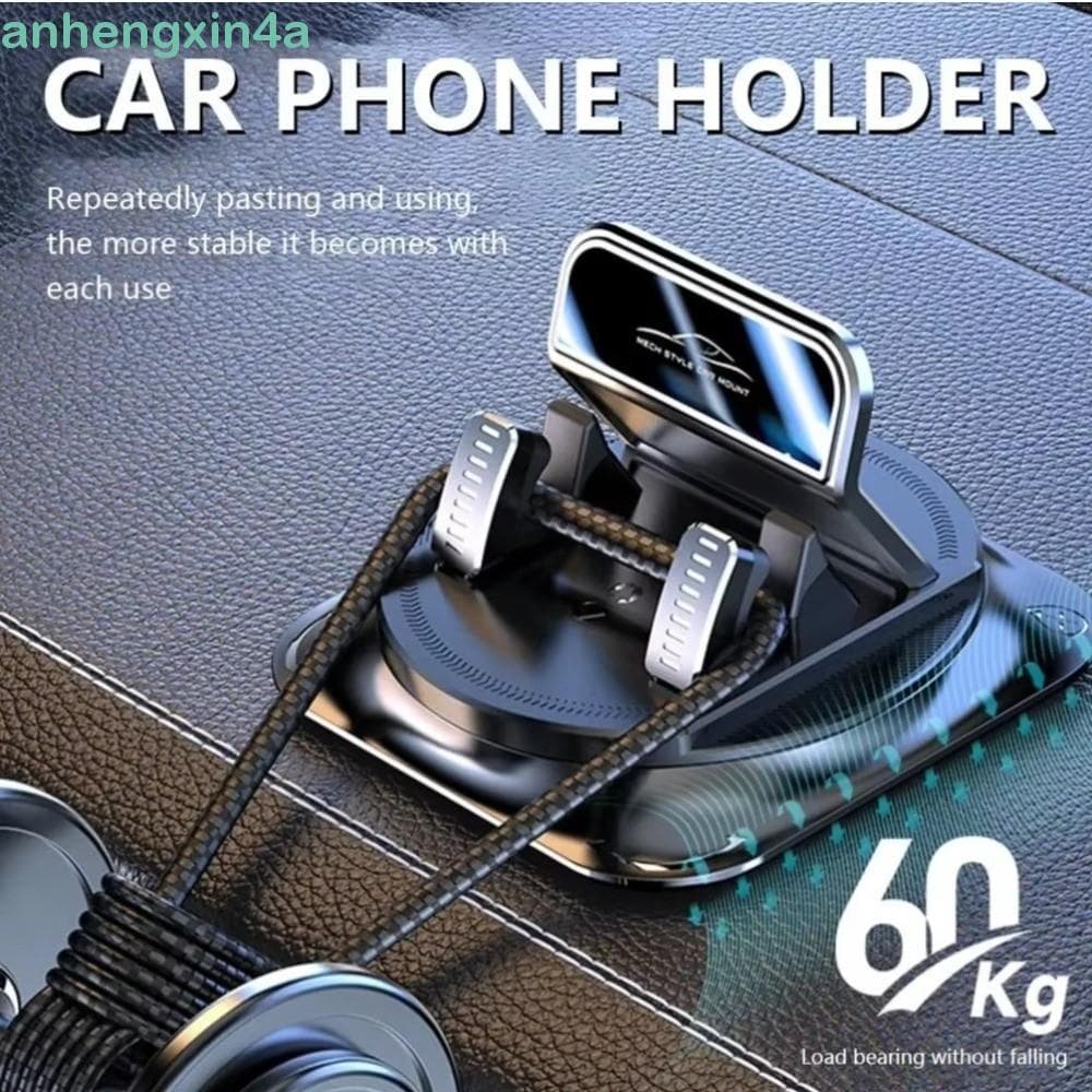 Suporte De Telefone Para Carro ANHENGXIN , Design Estável PC + ABS Silicone Painel , Almofada Antiderrapante