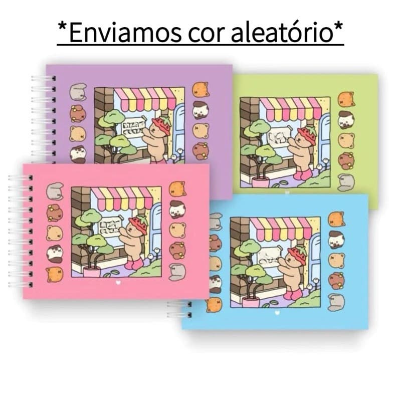 Livro de rabiscos/Livro De Colorir Capa Dura Com Laminação Holográfica 21x15cms 25-50-100 Folhas