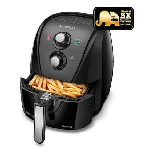 Fritadeira Sem Óleo Air Fryer 4l Mondial 1500w Afn-40 Preto 220v (Reembalado)