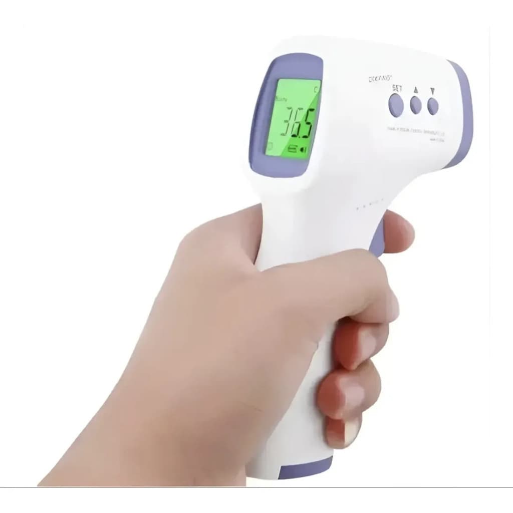 Termômetro Digital Infravermelho Medição Rápida Sem Contato Alta Precisão Temperatura Corporal Alarme De Febre