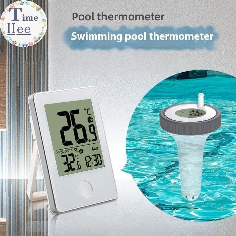 TimeHee 1 Conjunto De Termômetros Flutuantes Ao Ar Livre , Termômetro Digital Para Piscina , Banheiros , Acessórios Aquá