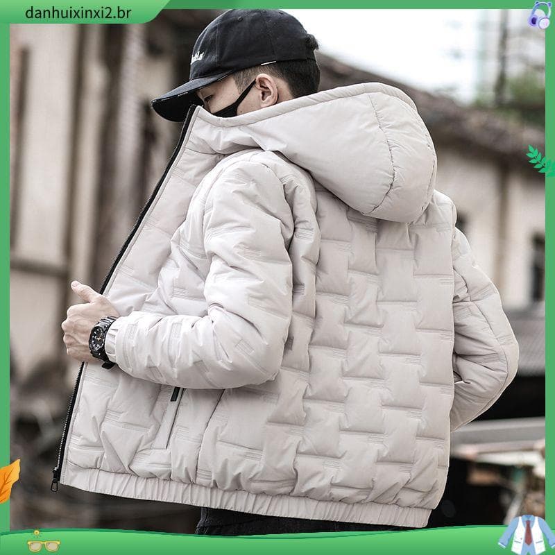 Jaqueta acolchoada de inverno grossa acolchoada masculina novo estilo na moda jaqueta Casual juventude jaqueta