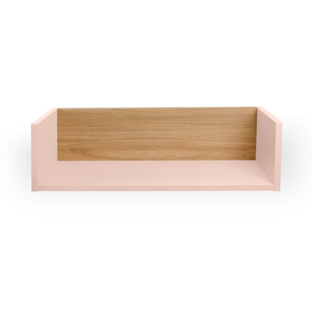 Prateleira de Parede Luna MDF Suporte Invisível para Quarto Sala Escritório - 60x18cm