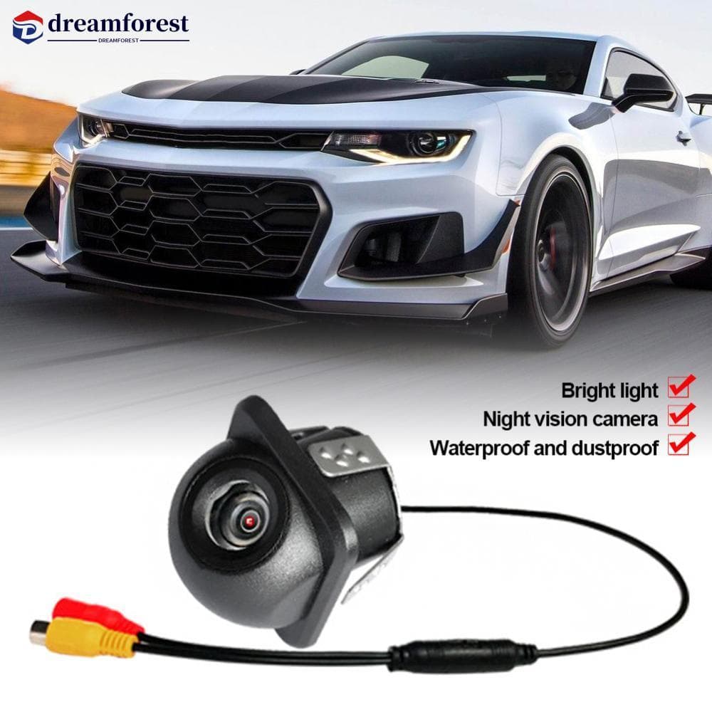 DREAMFOREST Universal Câmera De Visão Traseira Do Carro Grande Angular Estacionamento Reverso Com Ou Sem LED Monitor Bac