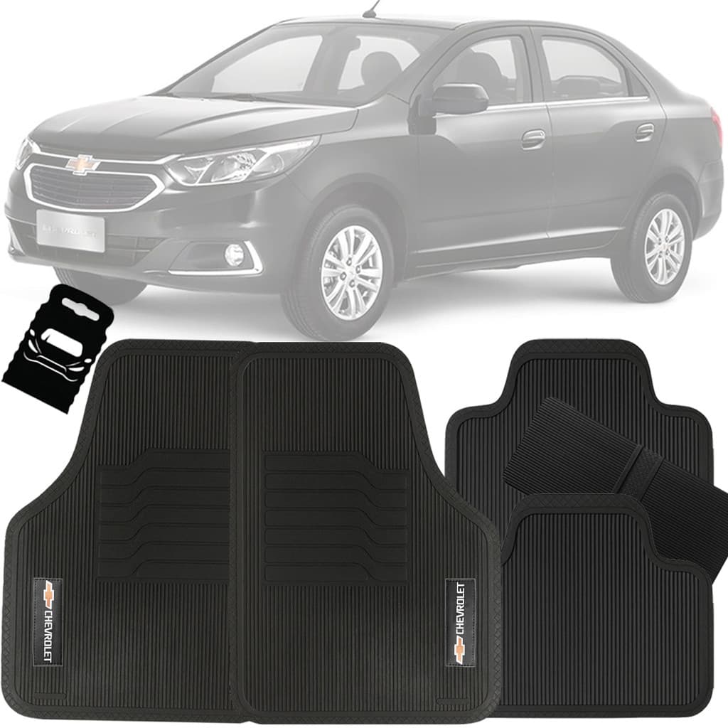 Tapete Automotivo Universal Borracha Cobalt 2011 2012 2013 2014 2015 2016 2017 2018 2019 2020