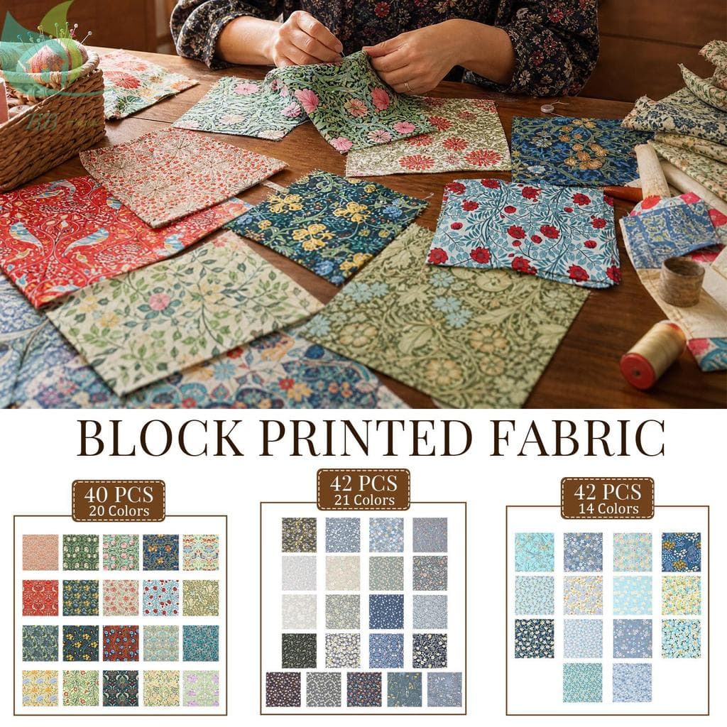 Pacote De Tecido Patchwork Pré-Cortado 10 x 10 Polegadas Para Quilting SHOPQJC9642