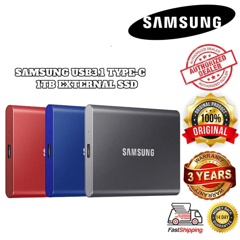 🔥🔥SAMSUNG  Portable SSD 2TB 4TB 8TB 16TB 30TB 60TB 128TB External Solid State Drive USB 3.1 External Hard Drive HD