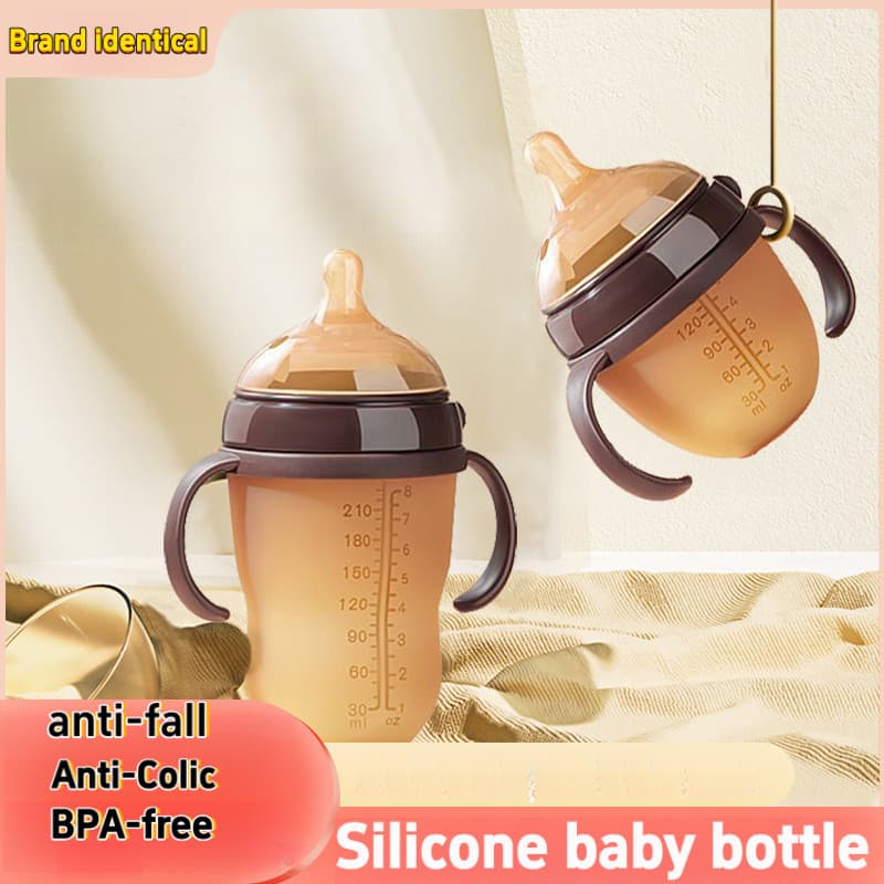 Mamadeira De silicone Nano Prata , Mamilo De Leite Materno De Imitação De Bebê Recém-Nascido , Grande Calibre , material