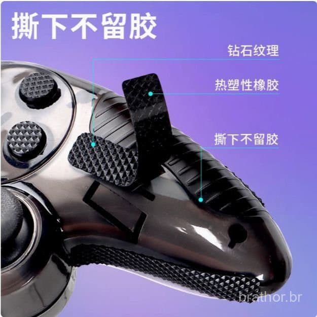 Adesivo antiderrapante para controle de videogame, resistente ao suor e ao desgaste, universal, alta aderência, remoção 