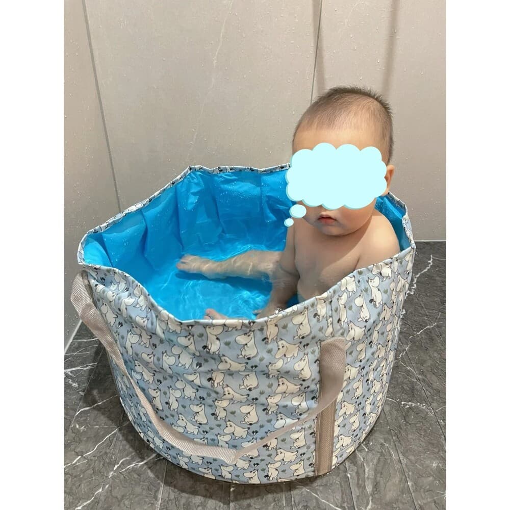 Banheira infantil sem instalação, dobrável, para viagem, portátil, banheira doméstica para bebês