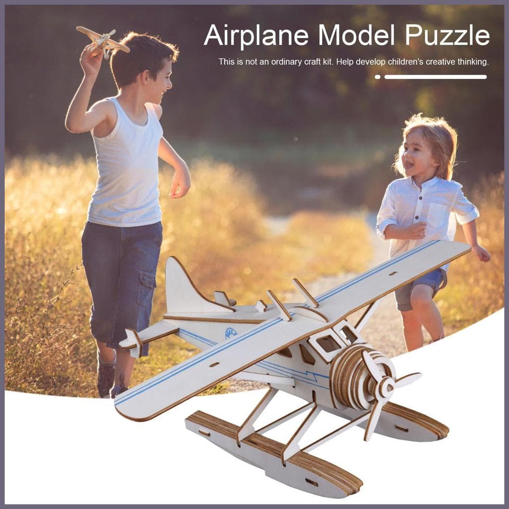 Modelo De Quebra-Cabeça 3d DIY , Kits De Brinquedos Educativos Para Crianças , Avião De Brinquedo E Prêmio , De Recompen
